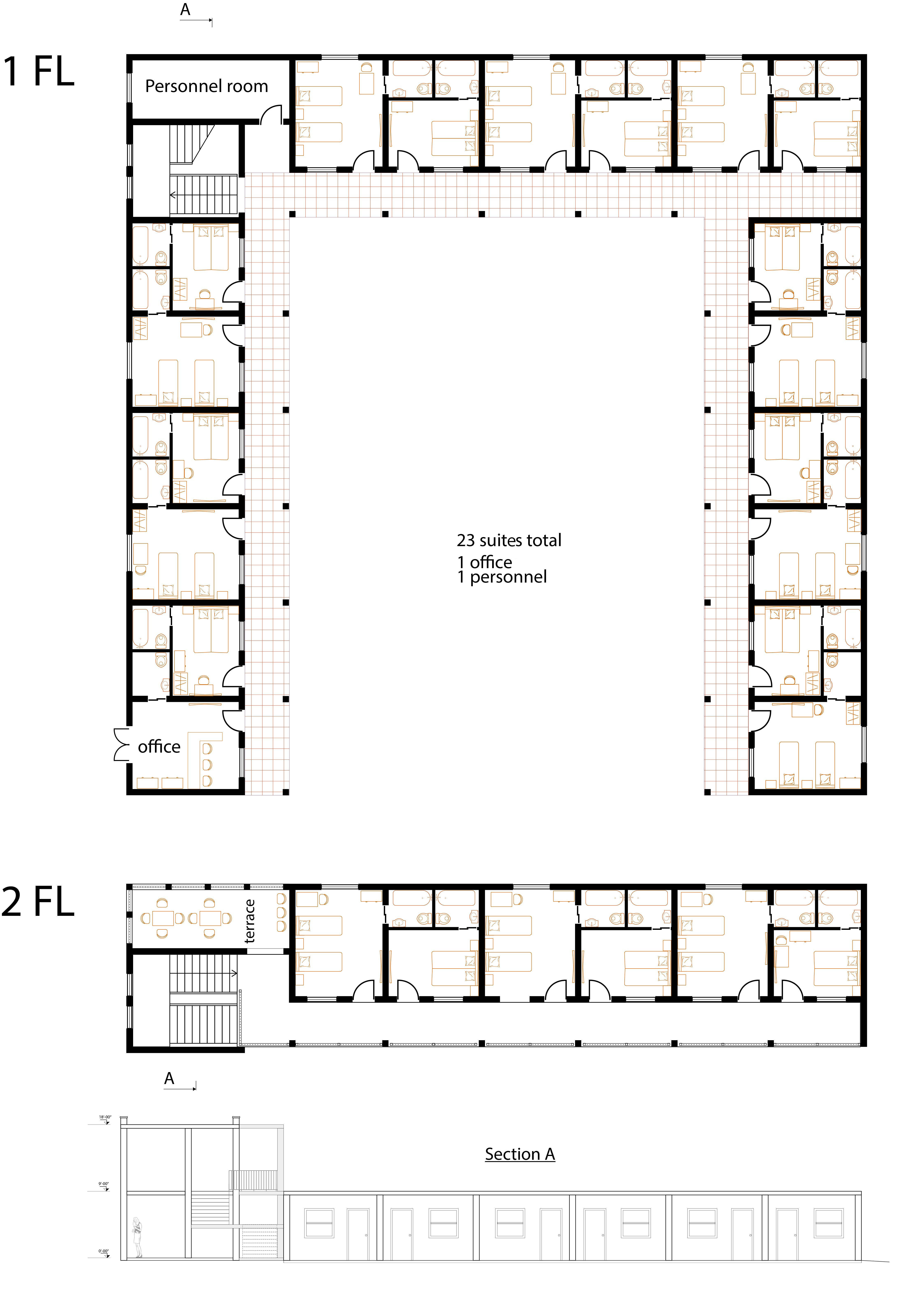 PROJECT A of motel Zodiac 3D model_3