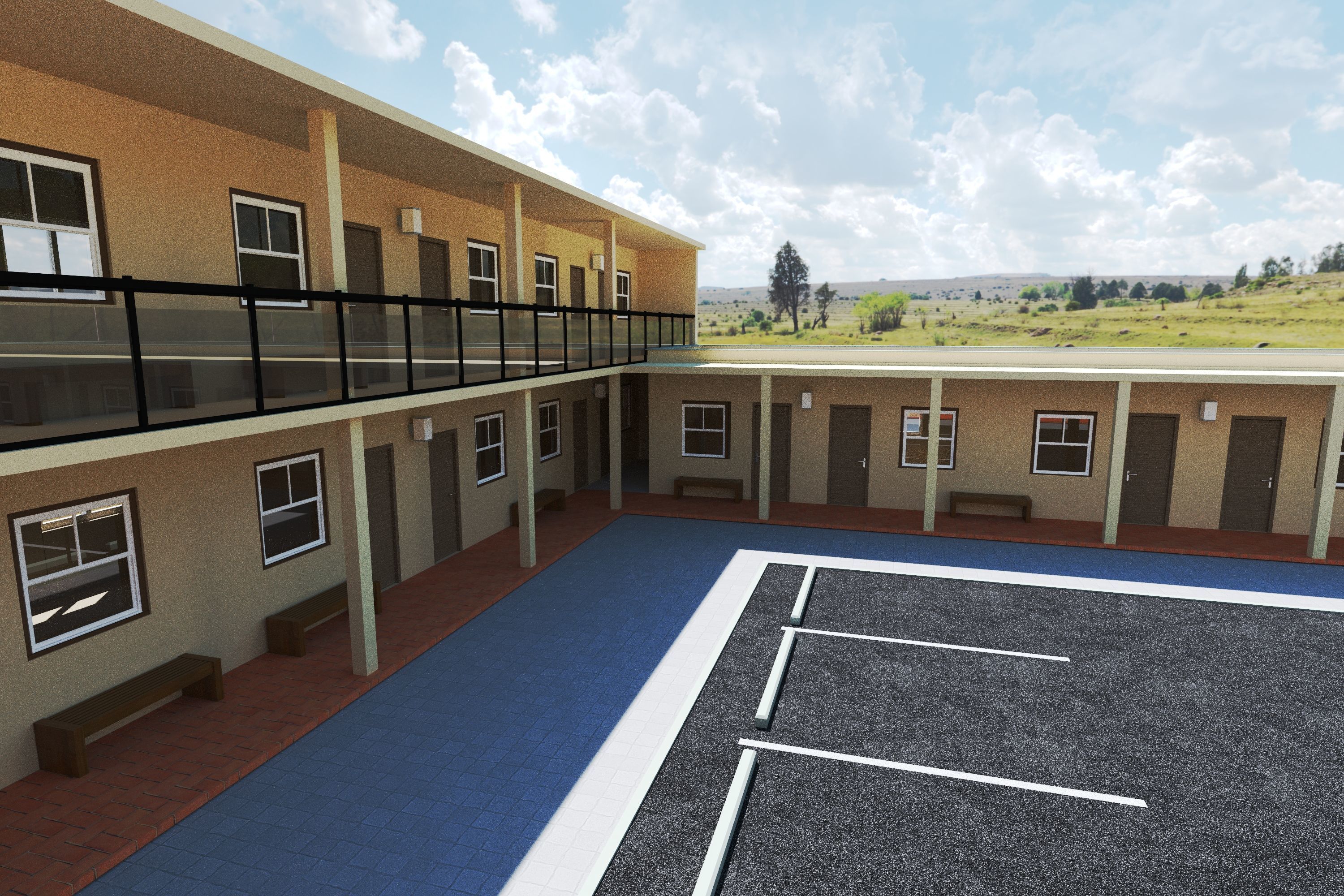 PROJECT A of motel Zodiac 3D model_2