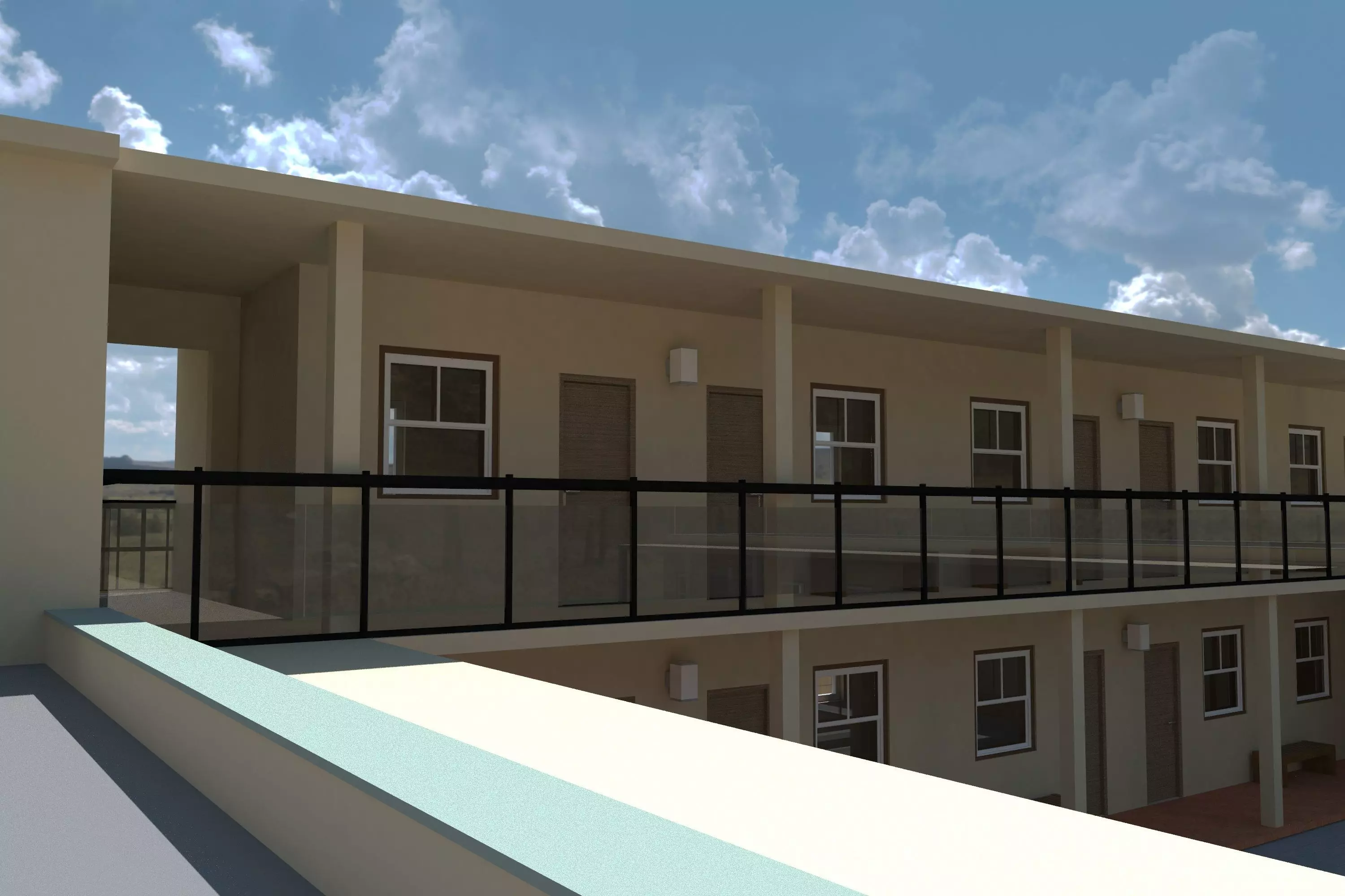 PROJECT A of motel Zodiac 3D model_0