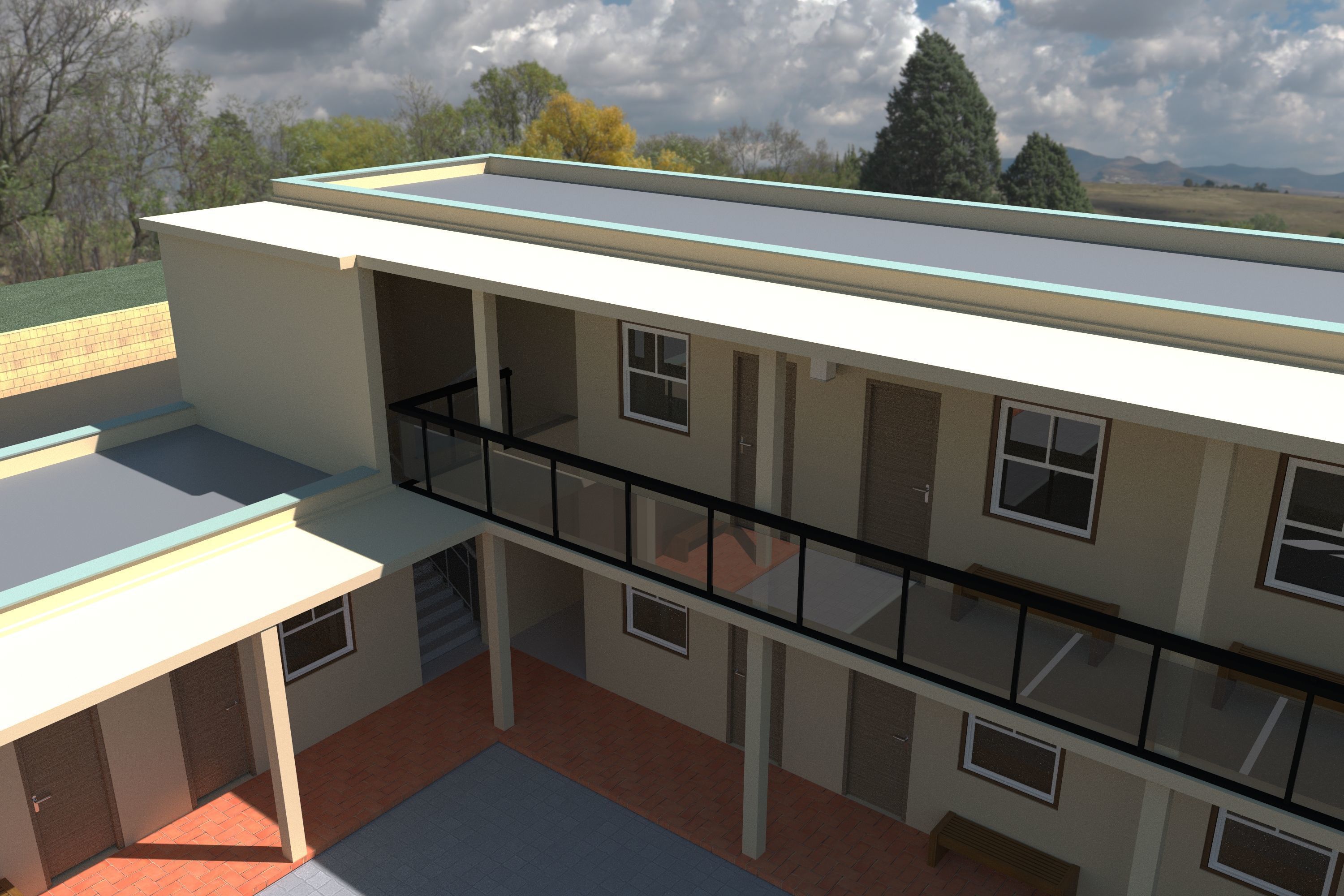 PROJECT A of motel Zodiac 3D model_7