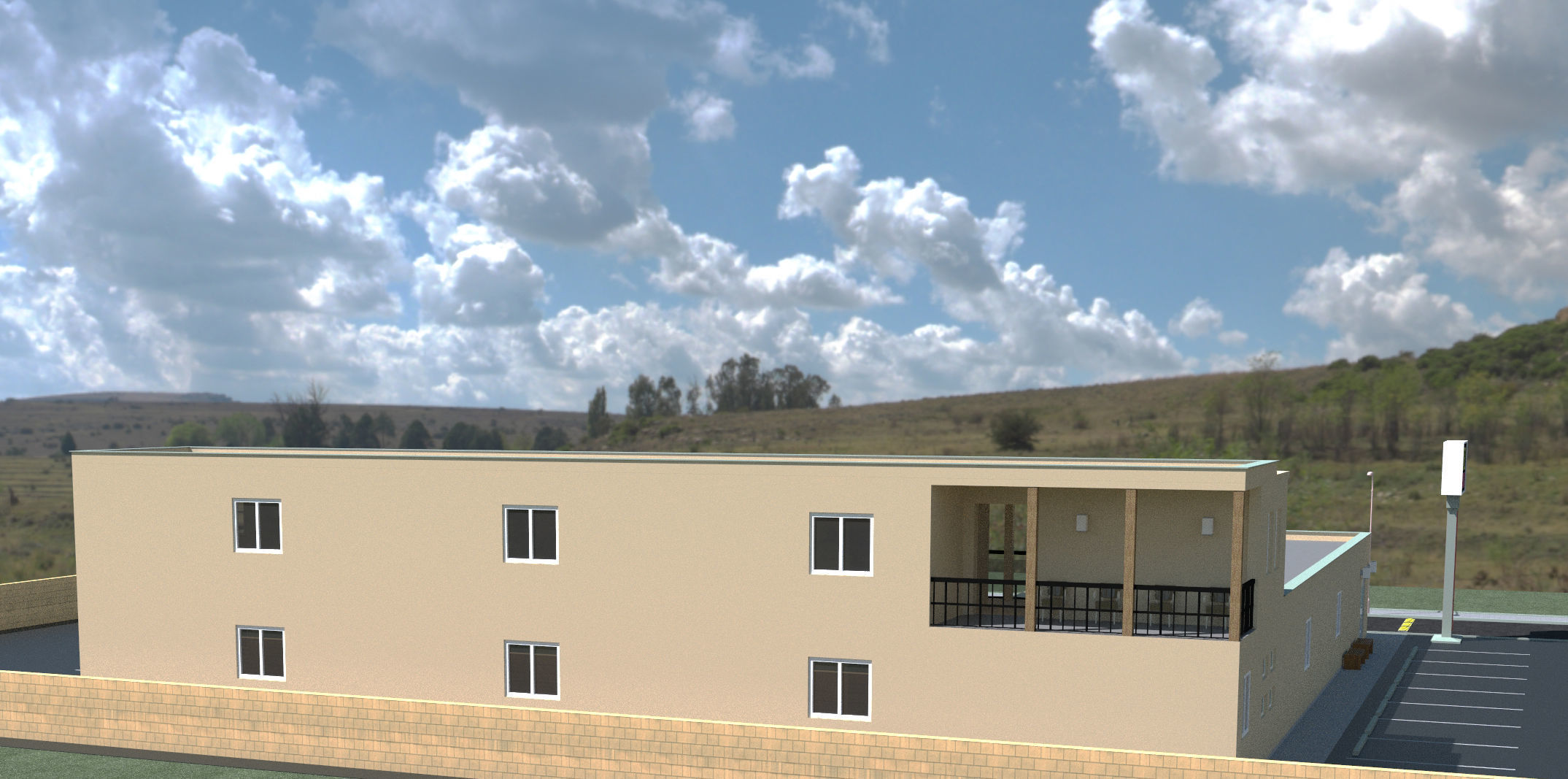PROJECT A of motel Zodiac 3D model_6