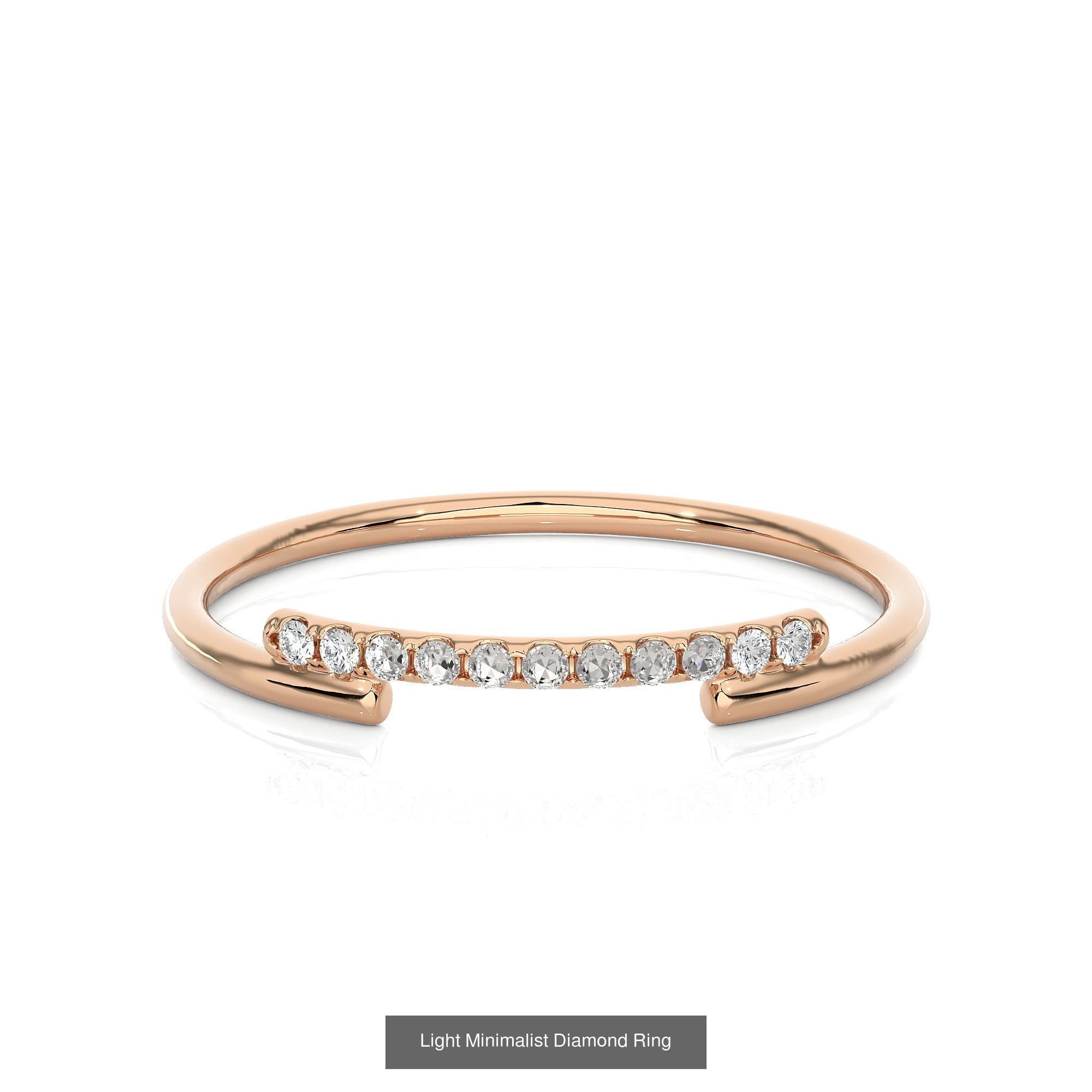 299 Light Minimalist Diamond Rings Collection _110