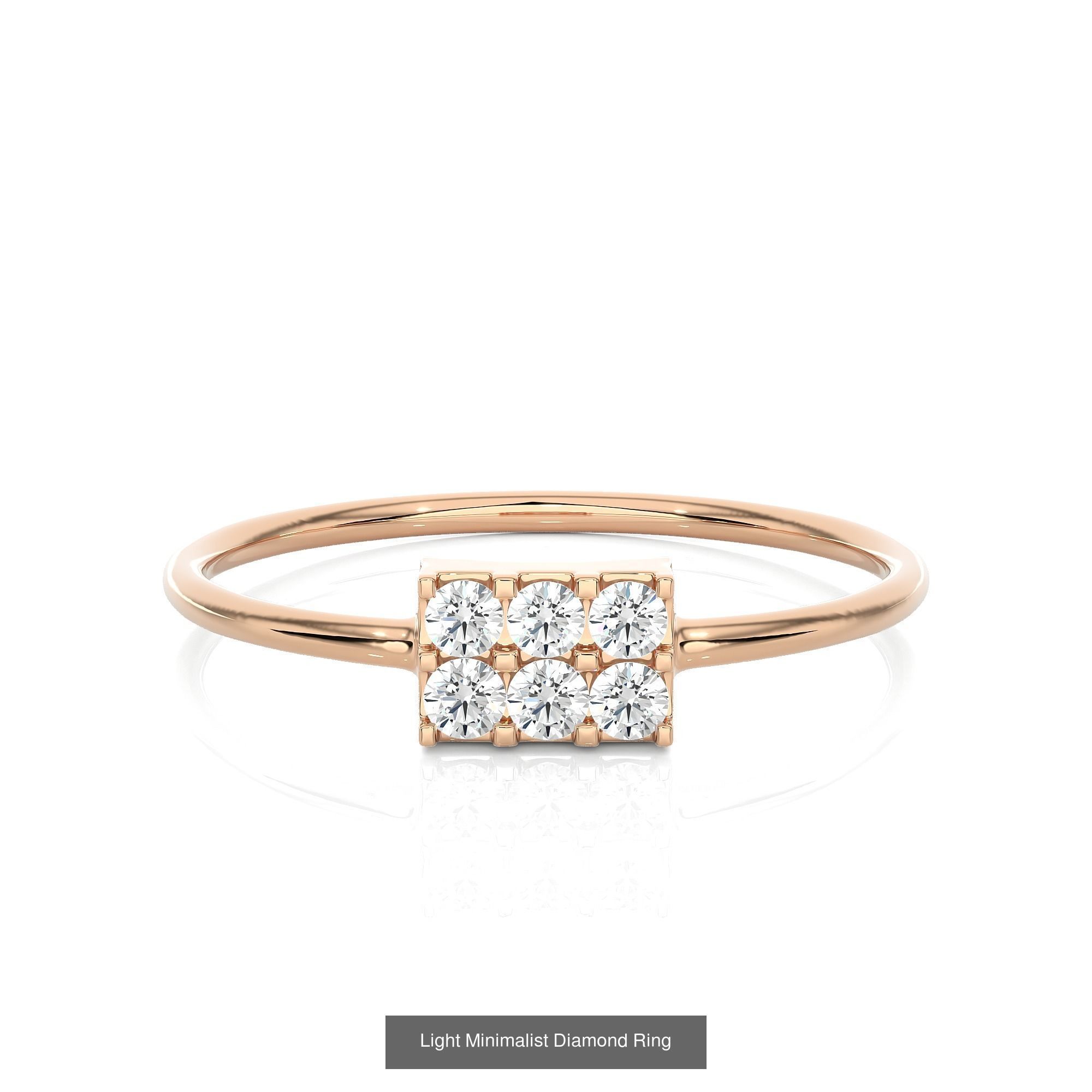 299 Light Minimalist Diamond Rings Collection _205