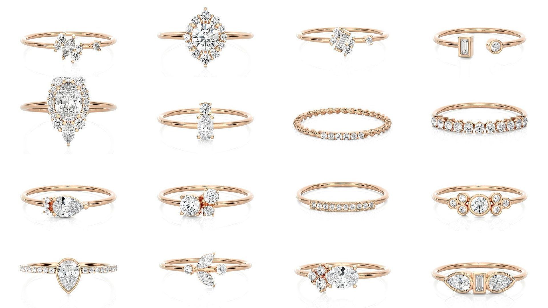 299 Light Minimalist Diamond Rings Collection _30