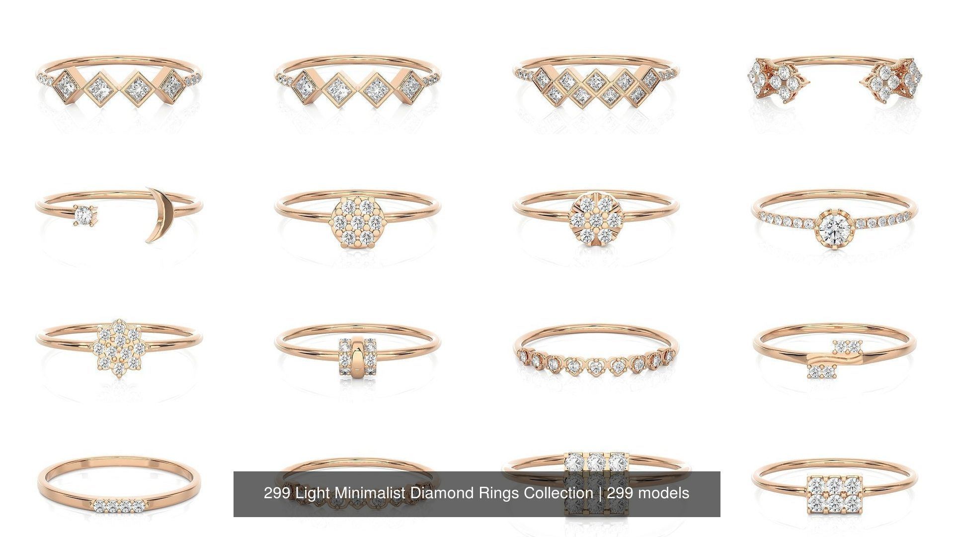 299 Light Minimalist Diamond Rings Collection _15