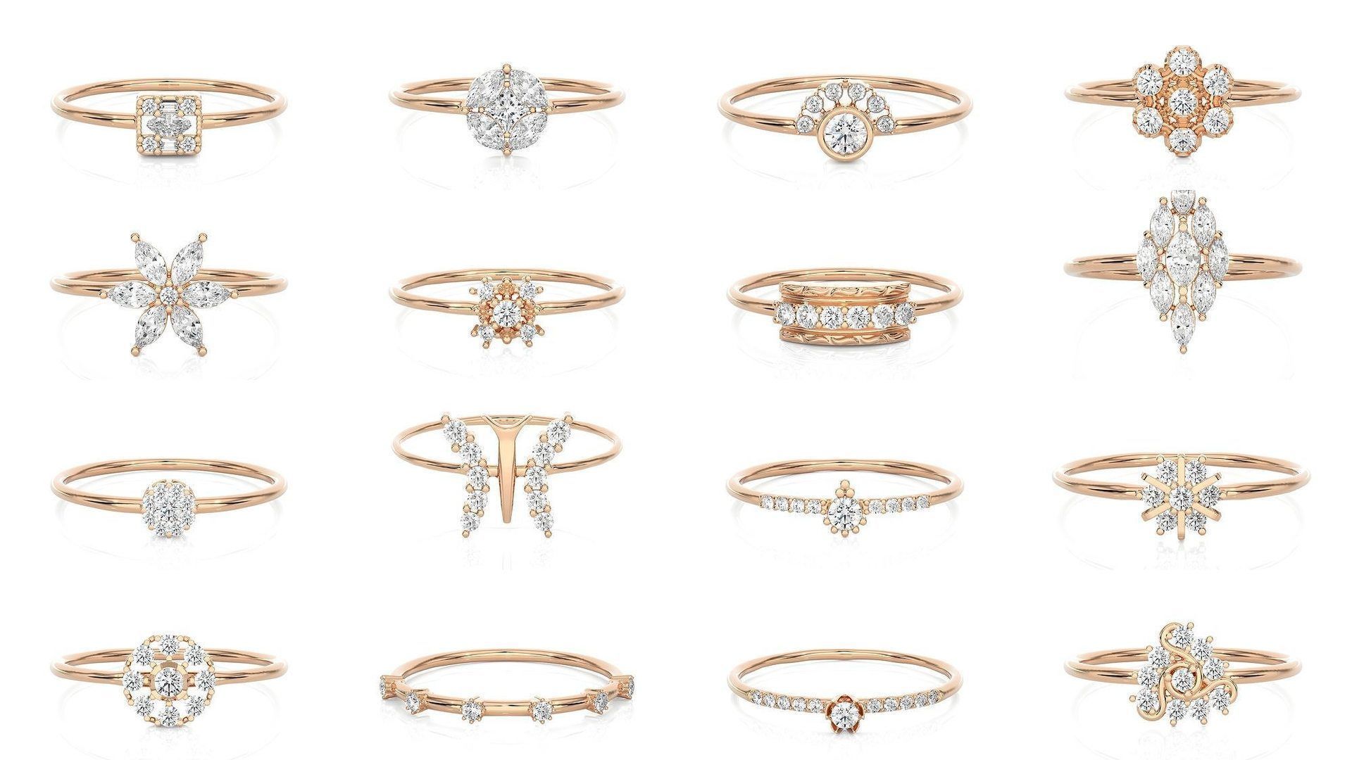 299 Light Minimalist Diamond Rings Collection _2