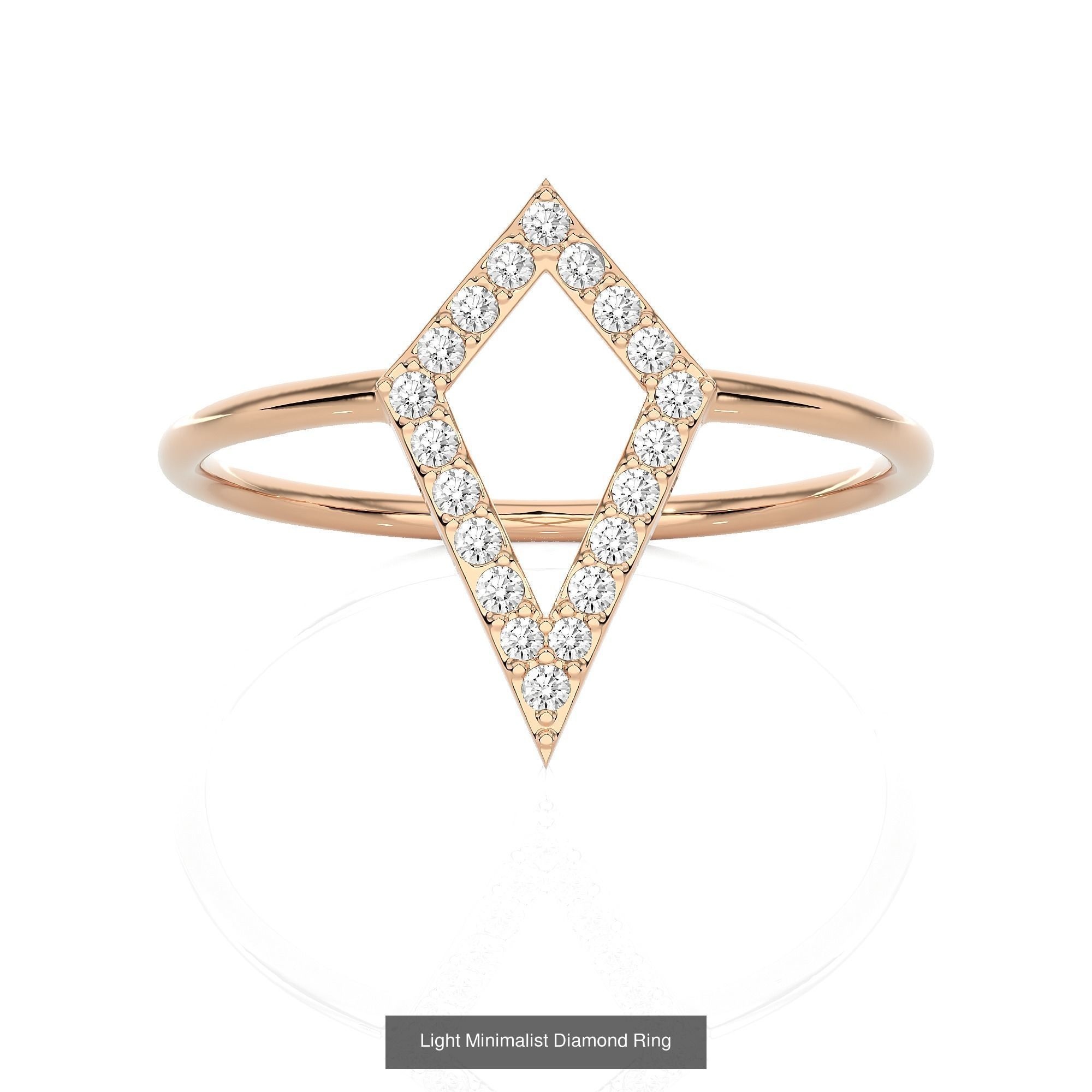 299 Light Minimalist Diamond Rings Collection _217