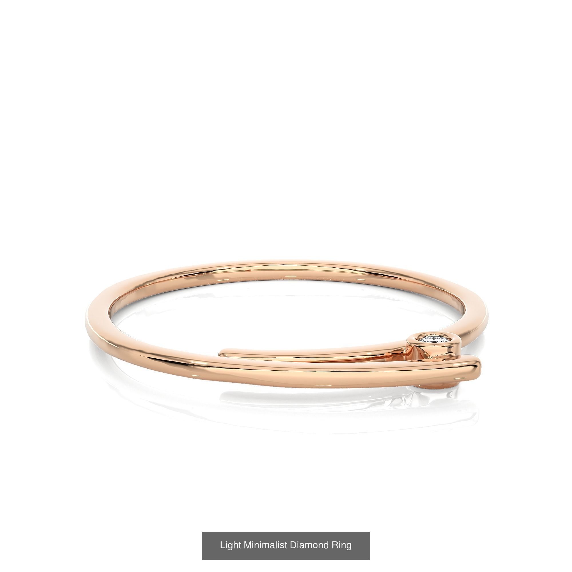 299 Light Minimalist Diamond Rings Collection _116