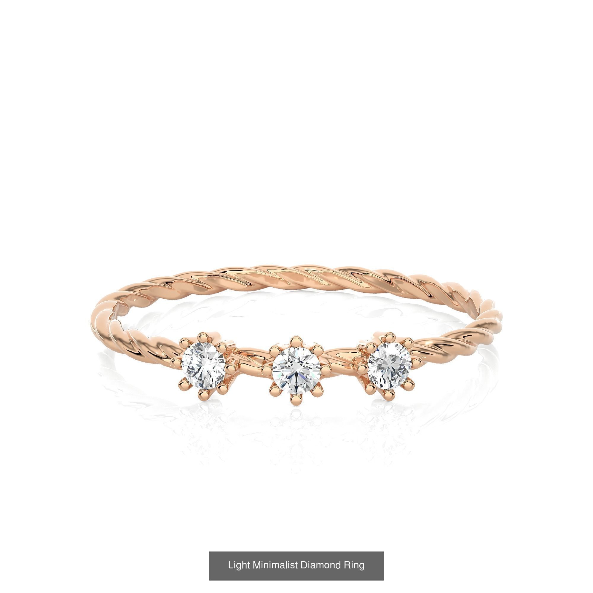 299 Light Minimalist Diamond Rings Collection _136