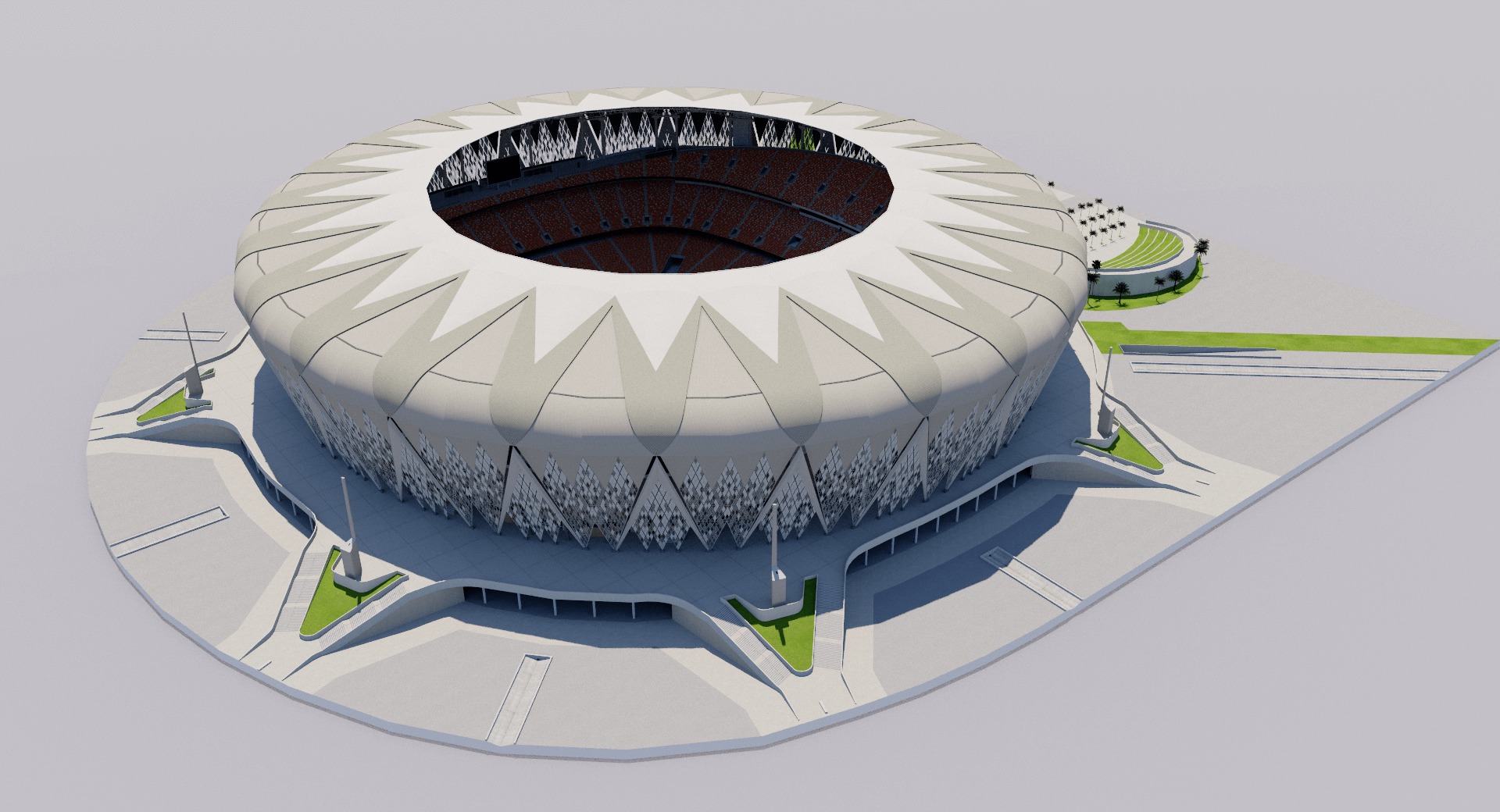 King Abdullah Sports City - Saudi Arabia 3D model_4