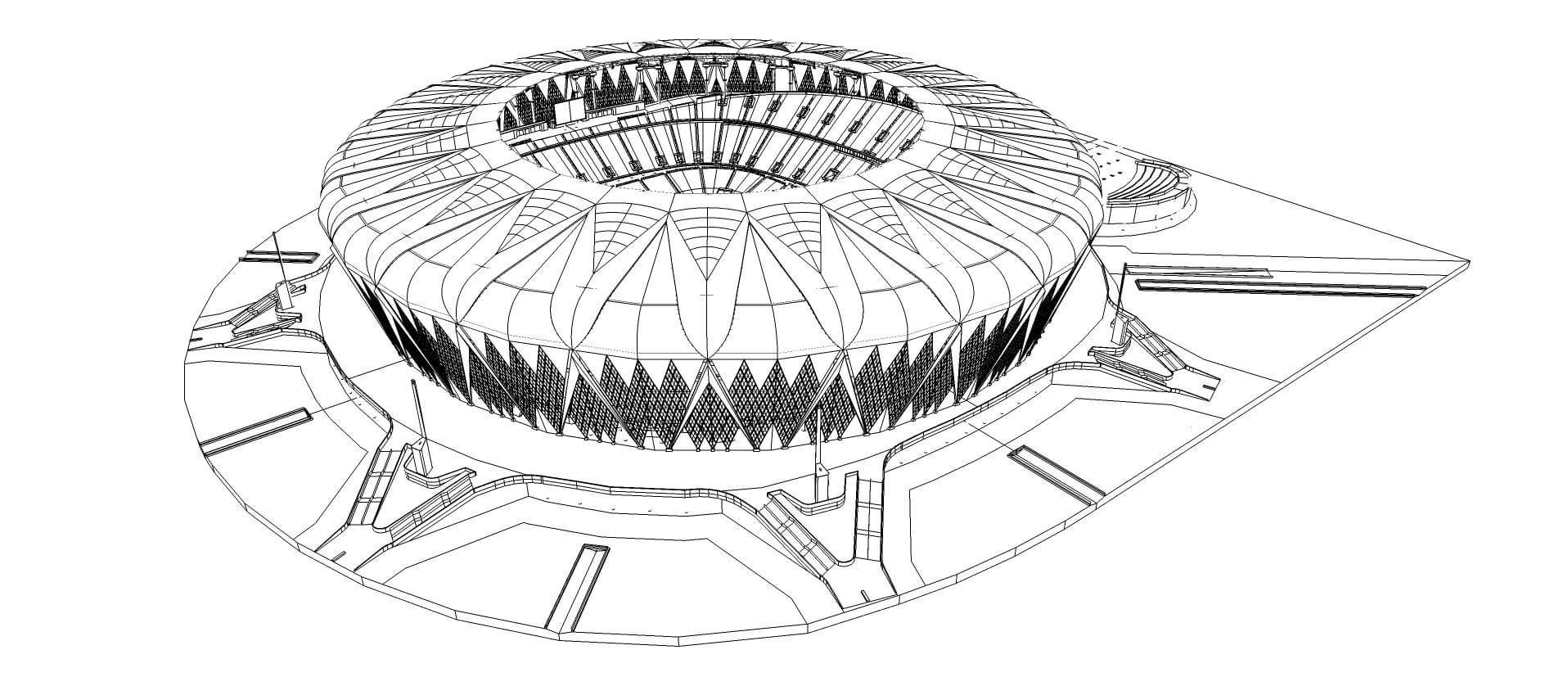 King Abdullah Sports City - Saudi Arabia 3D model_11
