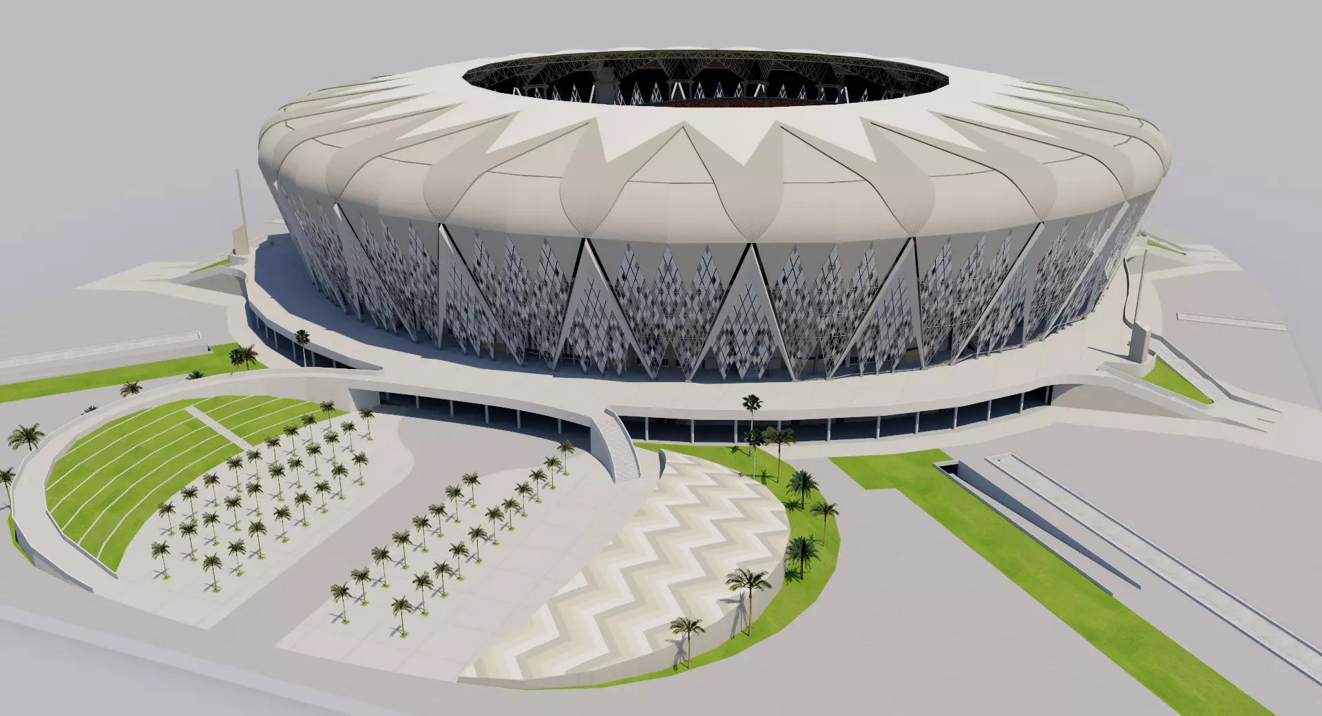 King Abdullah Sports City - Saudi Arabia 3D model_0
