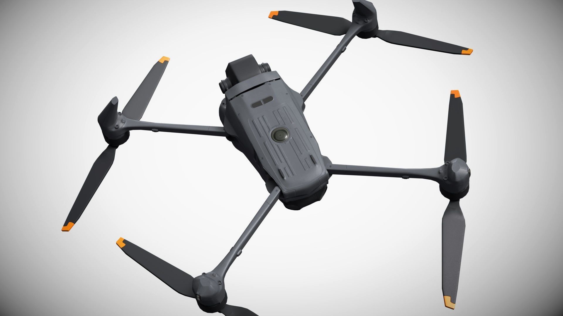 Quadcopter Drone Low-poly 3D model_4