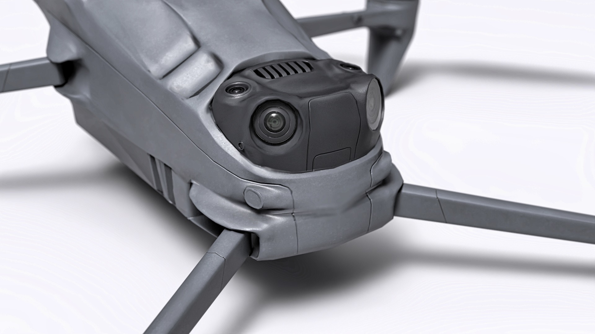 Quadcopter Drone Low-poly 3D model_3