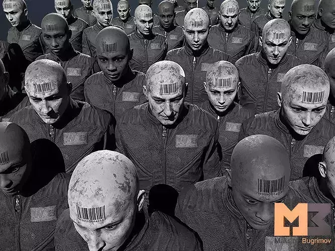 NPC Dystopia Characters Low-poly 3D model