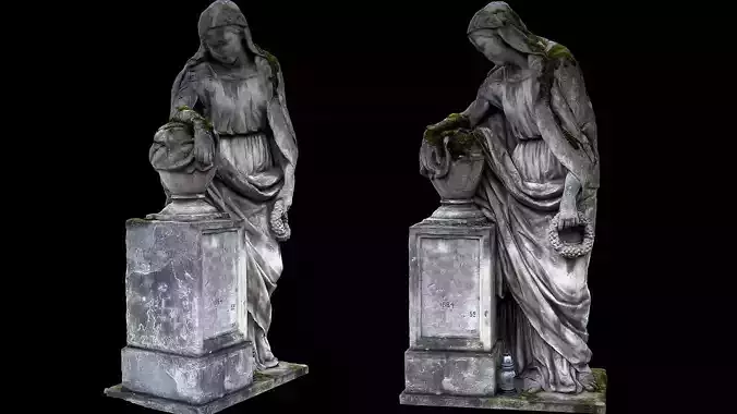 graveyard figure woman monument part2 photogrammetry