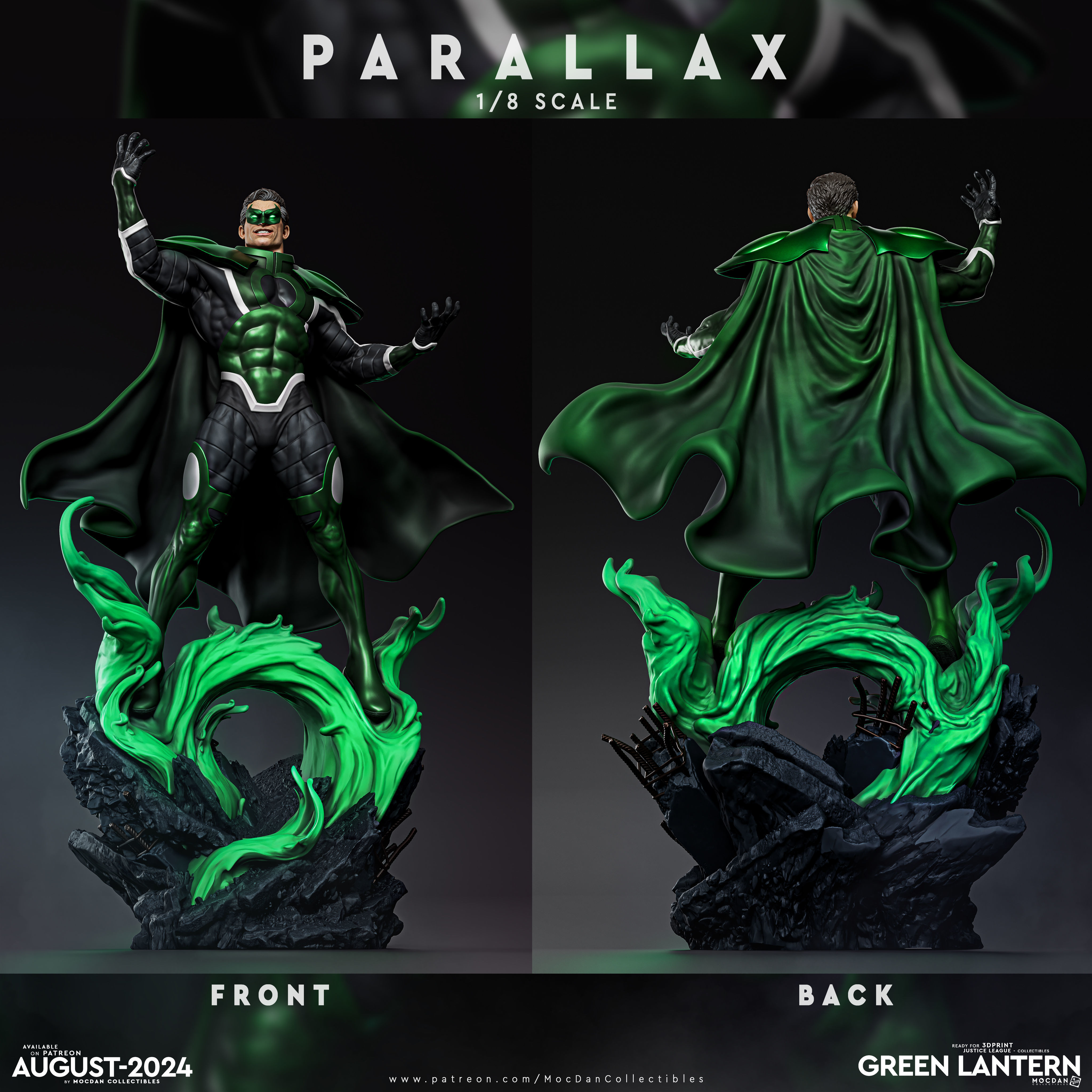 Green Lantern - Hal Jordan VS Parallax 3D print model_4