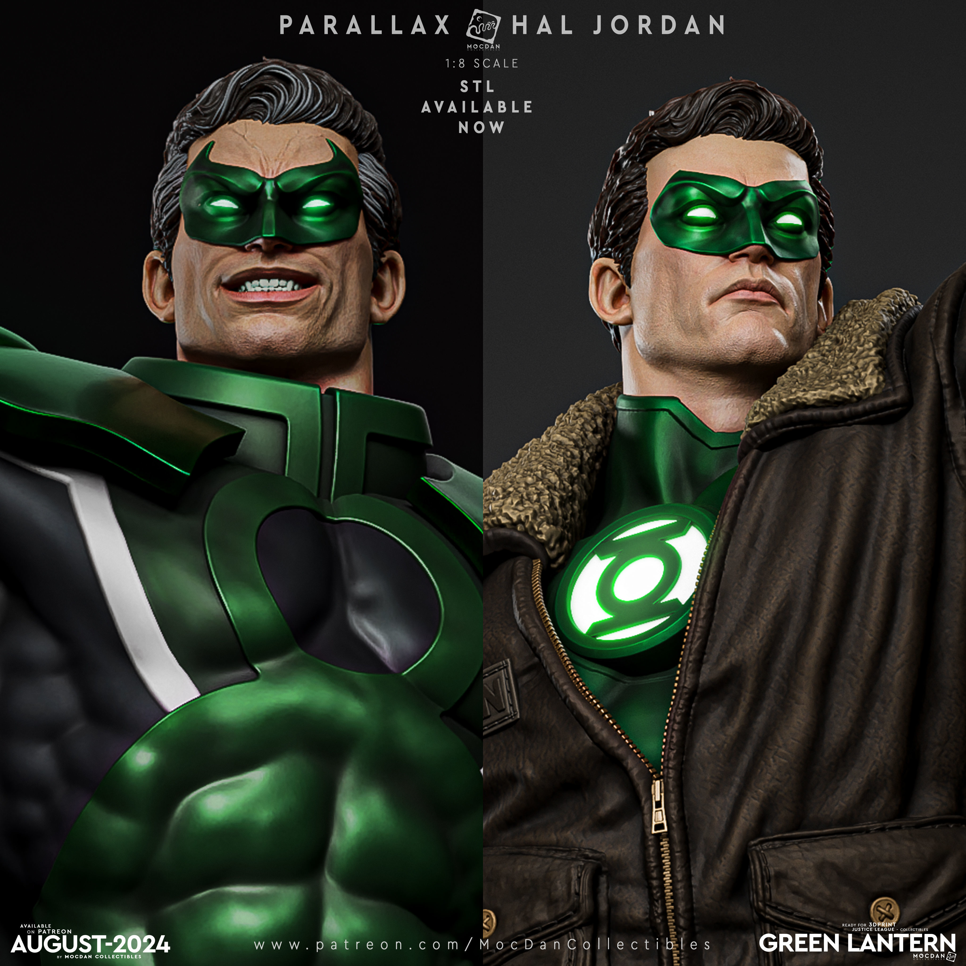 Green Lantern - Hal Jordan VS Parallax 3D print model_9