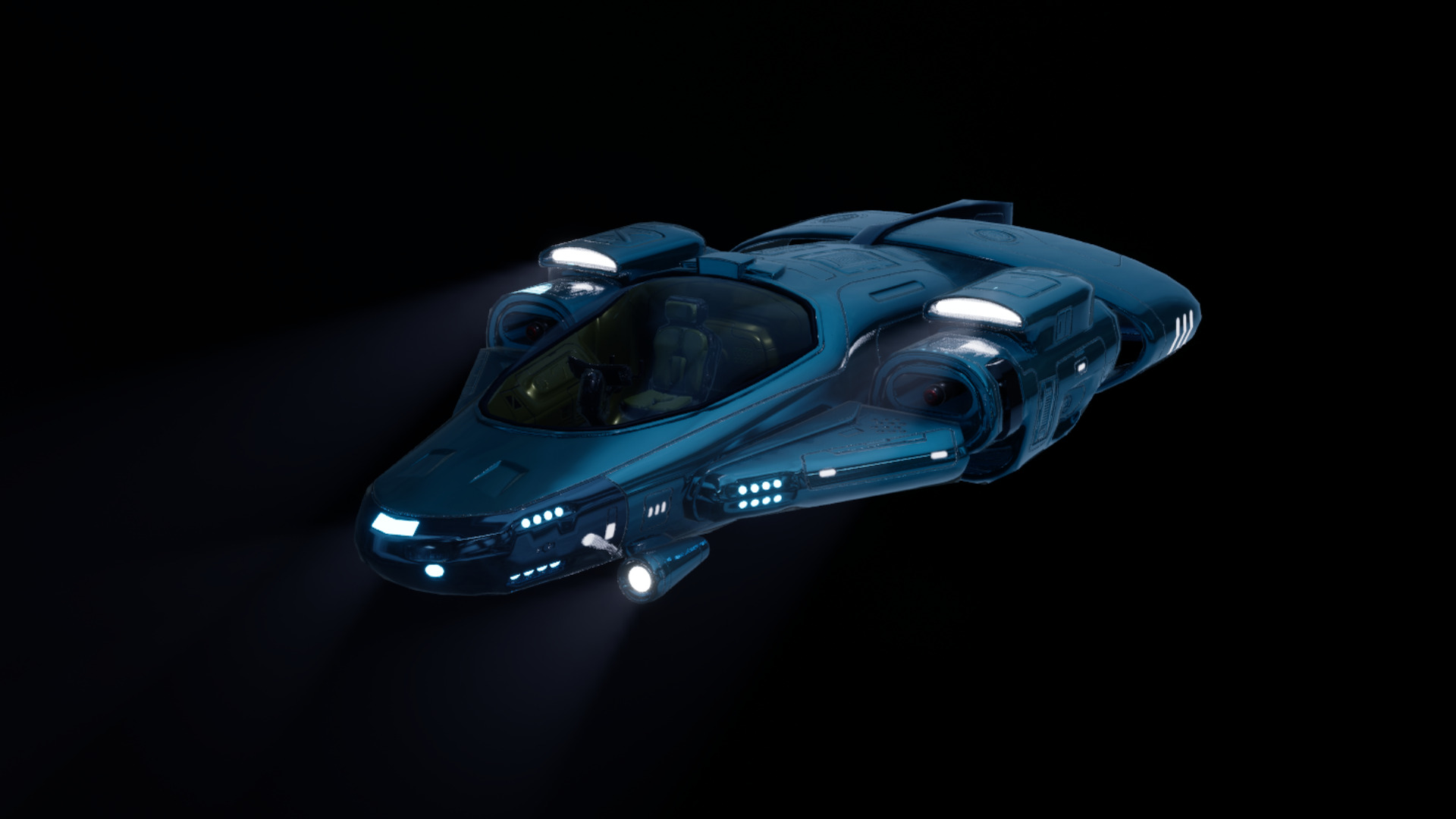 Sci-Fi Submarine  3D model_3