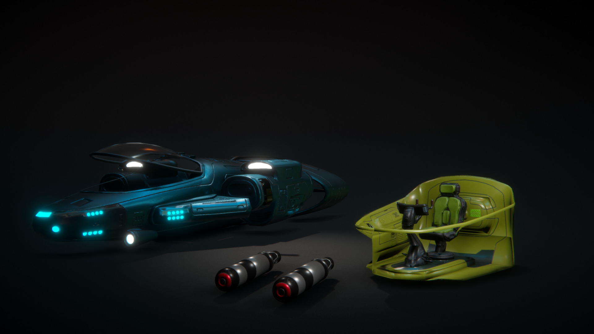 Sci-Fi Submarine  3D model_13