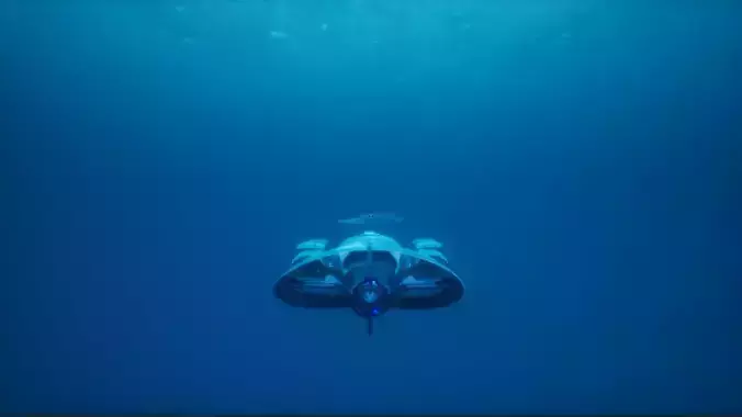 Sci-Fi Submarine  3D model