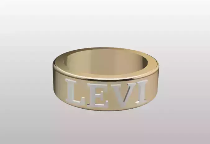 LEVI MEN RING 3D print model