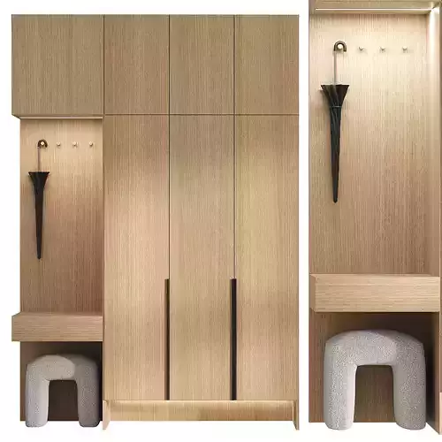 Hallway made of wood