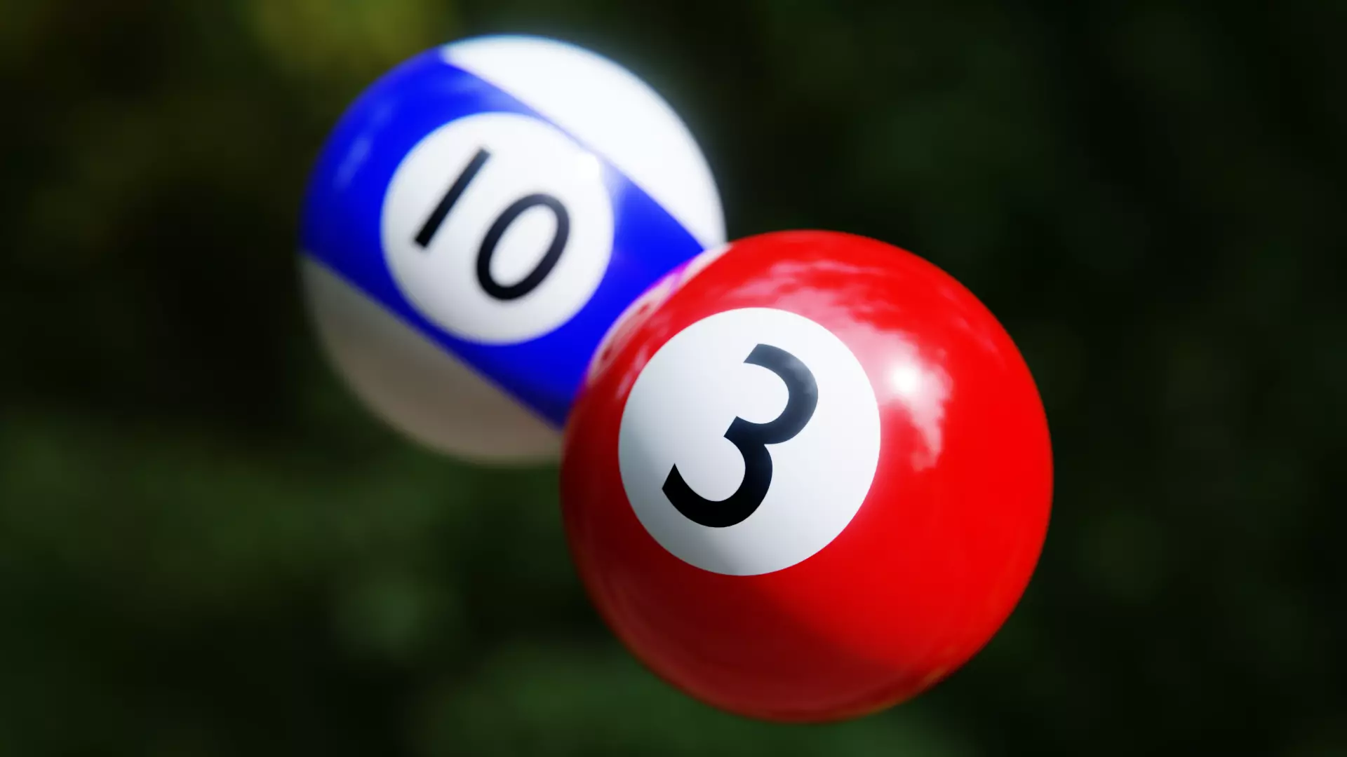 Realistic Billiard Balls Set - Game Ready Low Poly 3D Model Low-poly 3D model