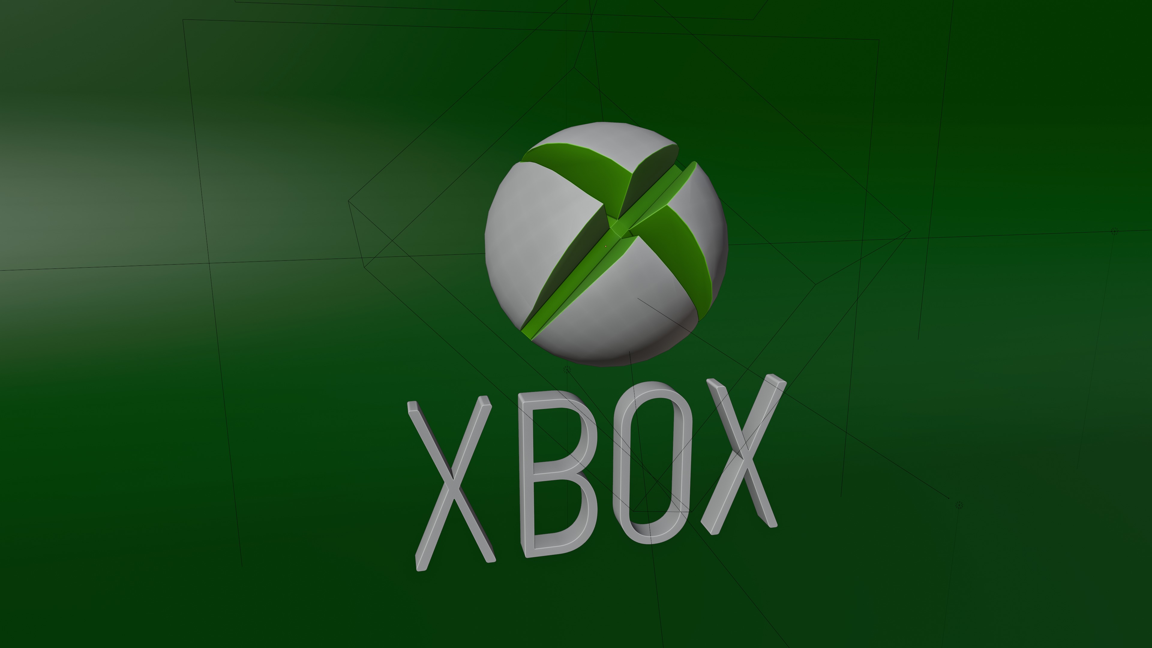 XBox Logo Free low-poly 3D model_1