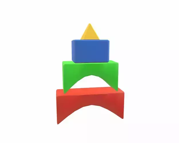 Cartoon piramid lowpoly