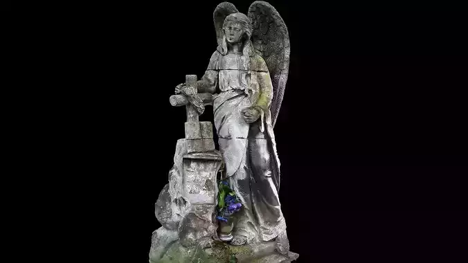 graveyard figure angel cemetery monument photogrammetry