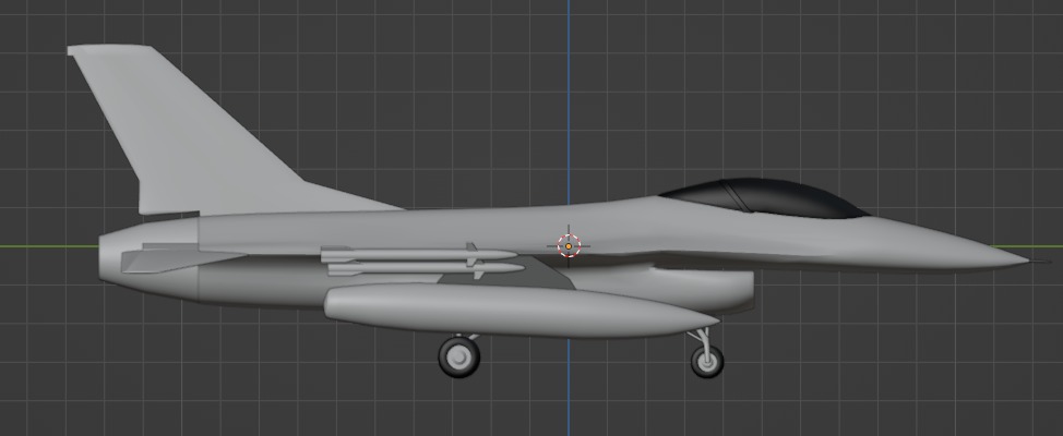 F-16 Aircraft 3D model_8