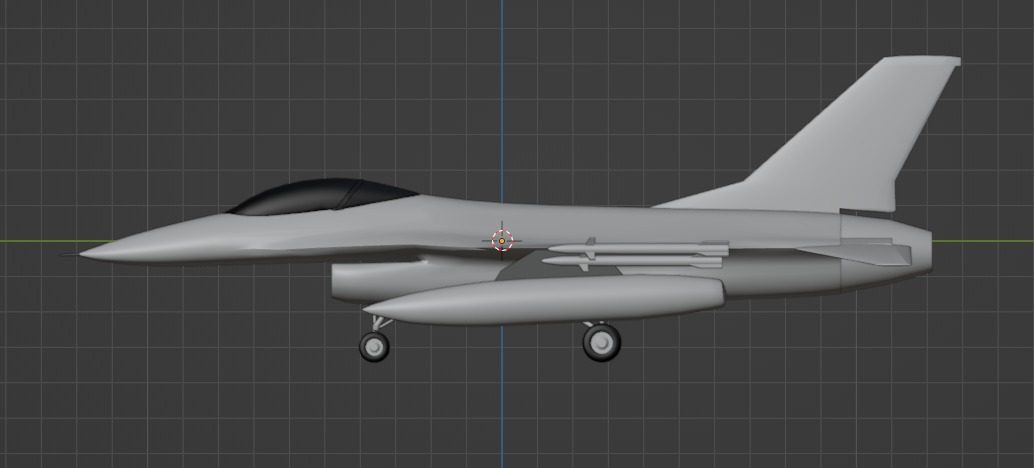 F-16 Aircraft 3D model_6