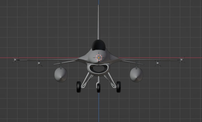 F-16 Aircraft 3D model_9