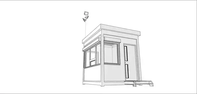 container guard booth 250cm x 300cm many formats