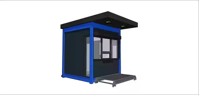 container guard booth 250cm x 250 cm plus roof many formats