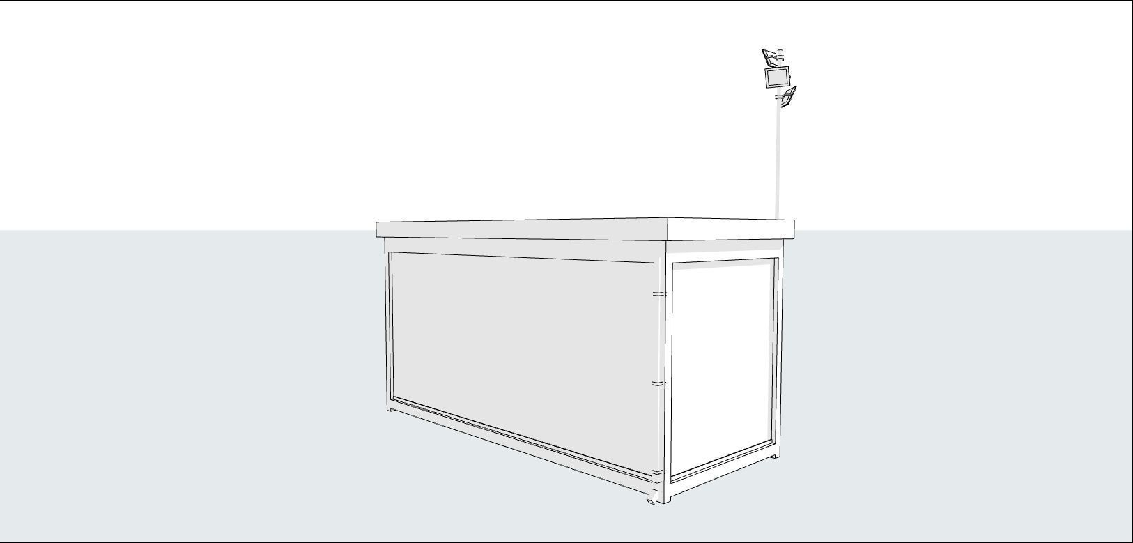 container guard booth 600cm x 250cm many formats 3D model_8