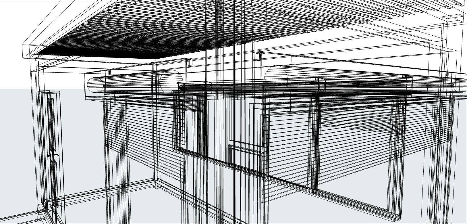 container guard booth 600cm x 250cm many formats 3D model_6