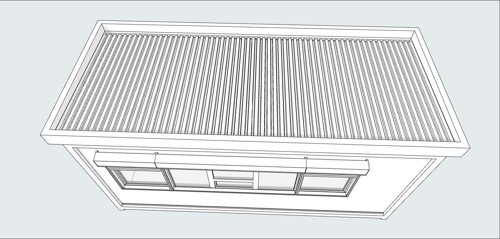 container guard booth 600cm x 250cm many formats 3D model_14