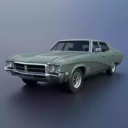 Buick Skylark 4 Door Sedan 1969 3D print model