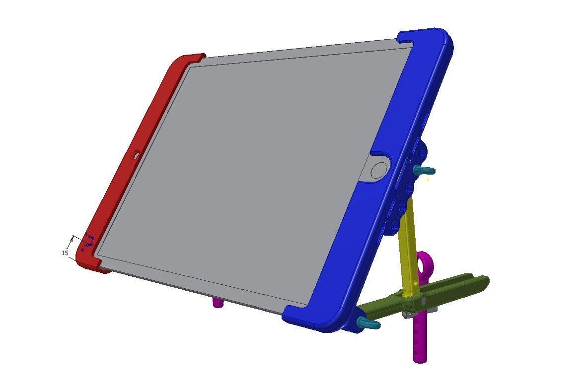 Ipad 9 generation Holder 3D print model_12