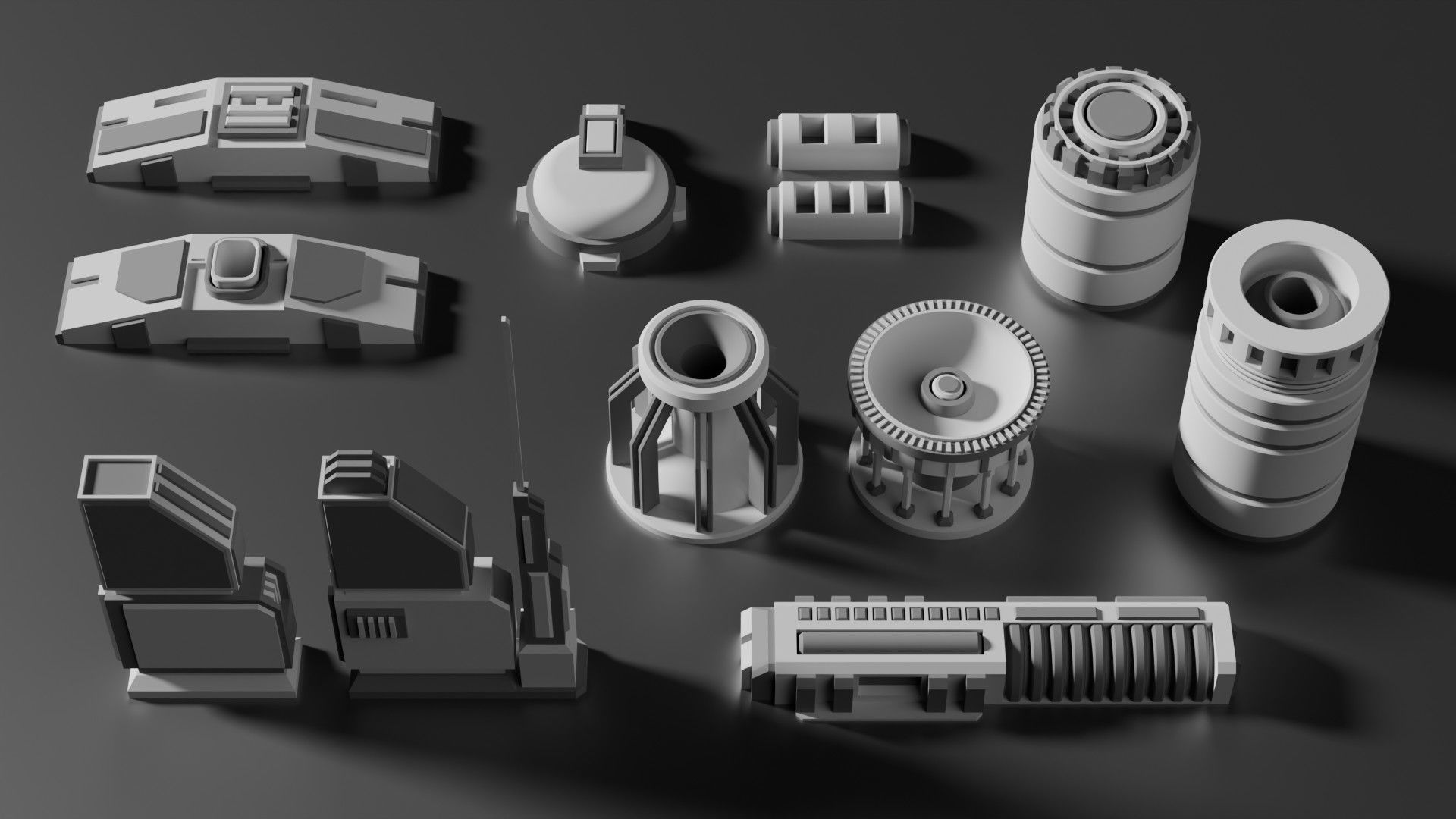 Sci-Fi Greebles Pack 3 3D model_6