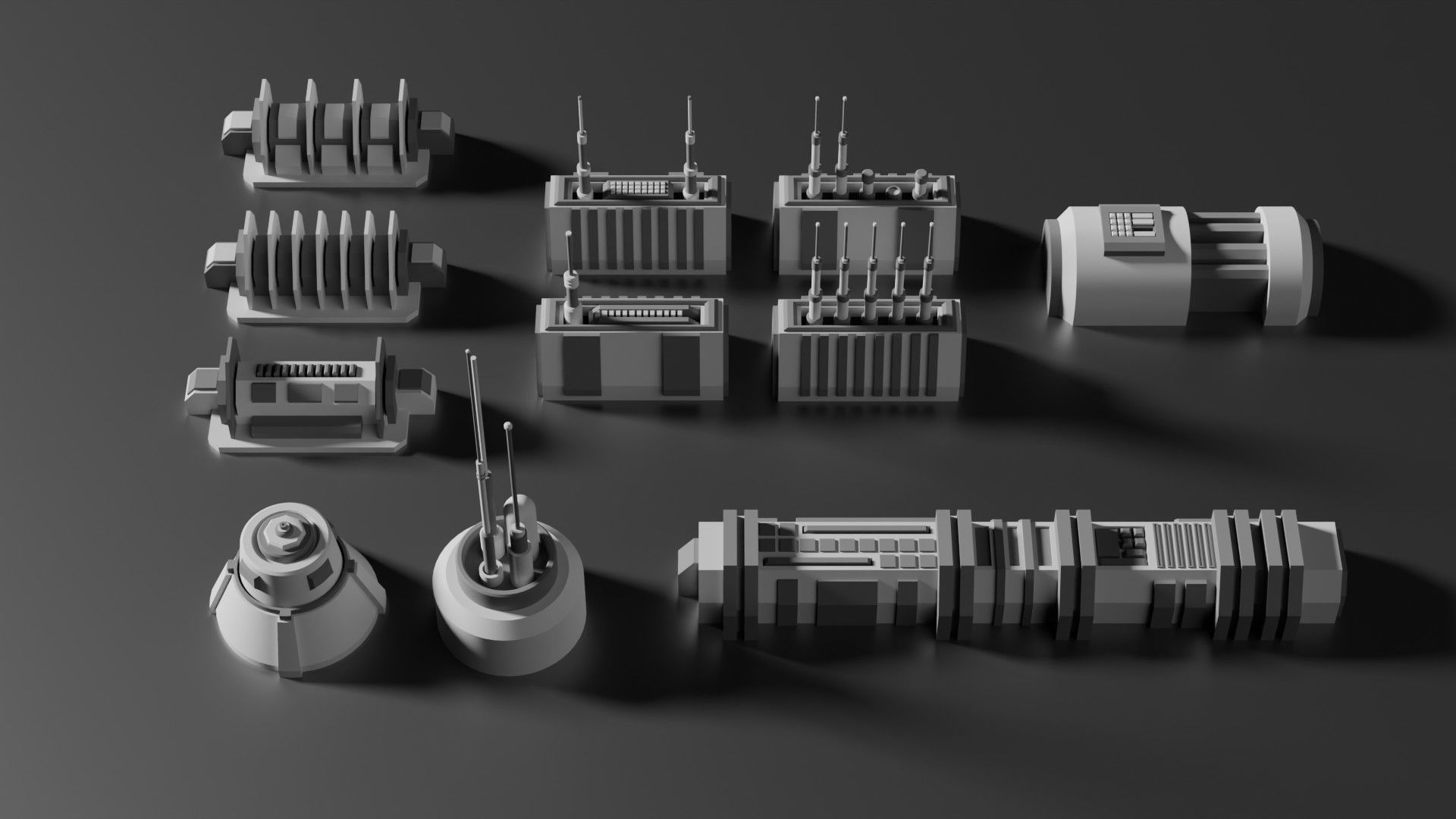 Sci-Fi Greebles Pack 3 3D model_7