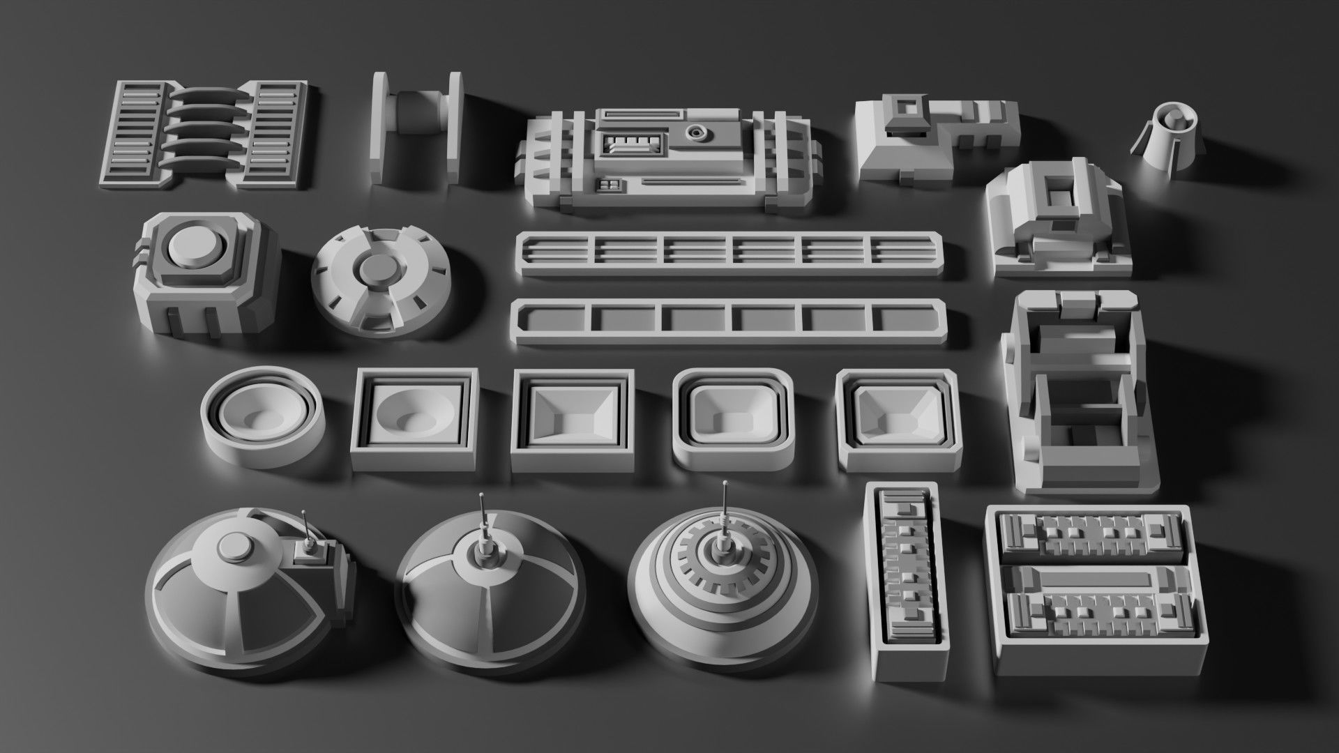 Sci-Fi Greebles Pack 3 3D model_4