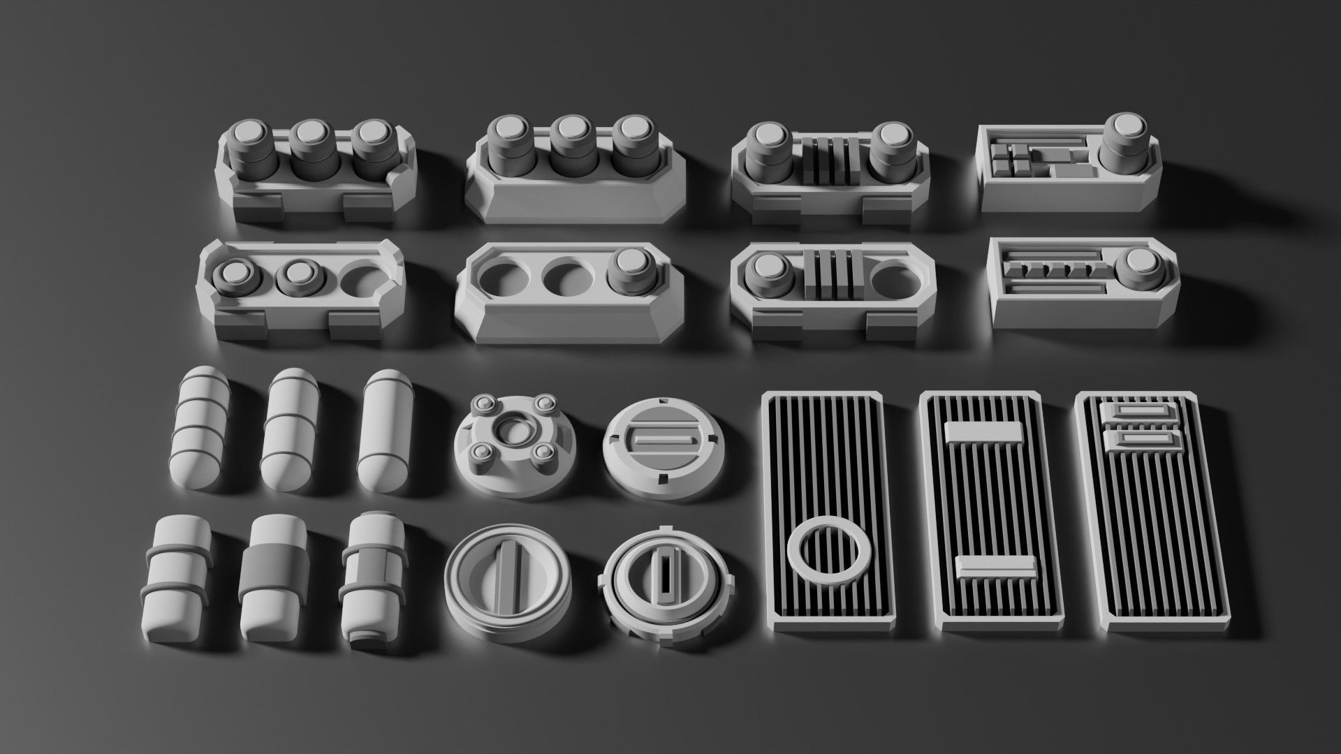 Sci-Fi Greebles Pack 3 3D model_2