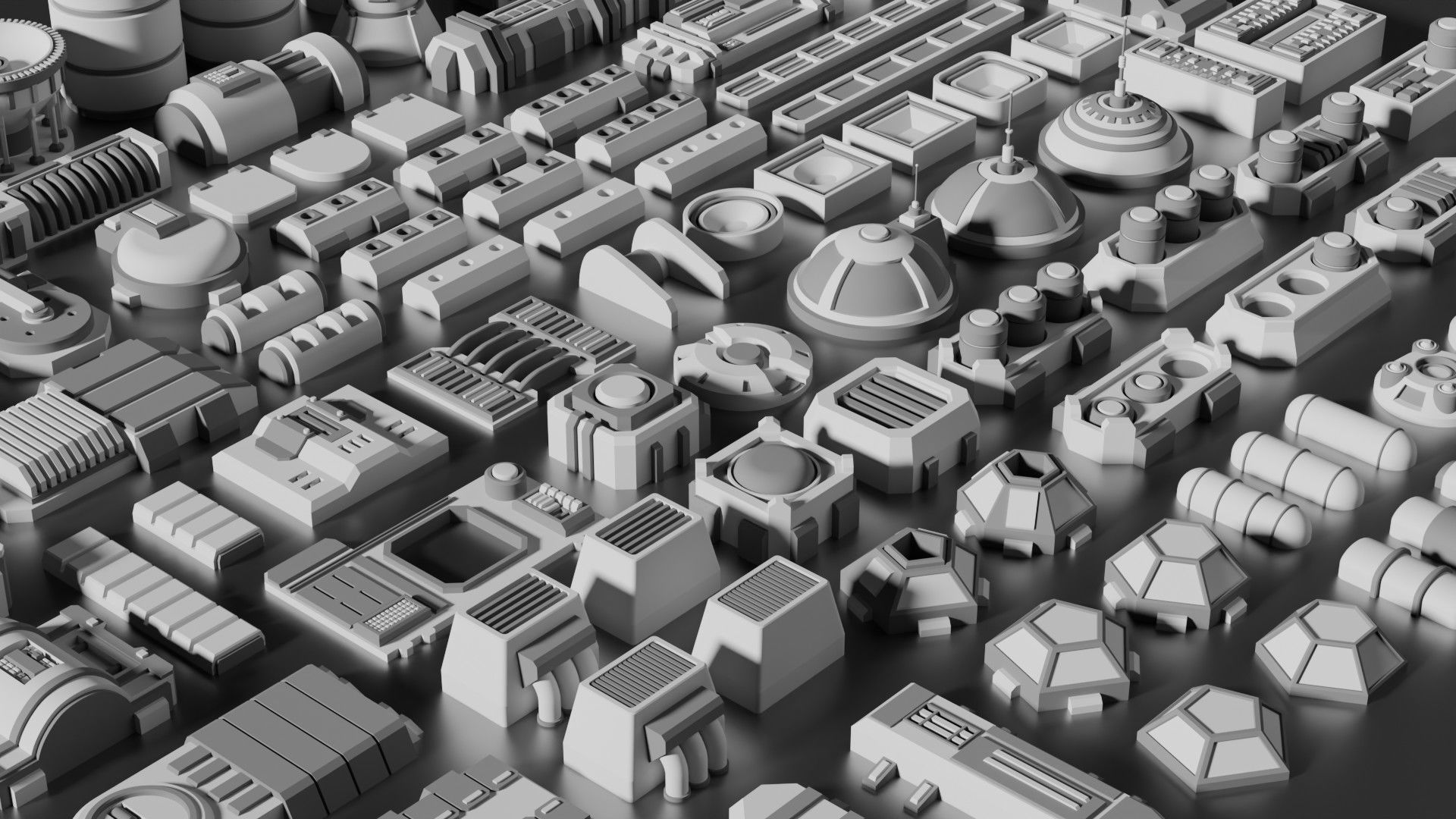 Sci-Fi Greebles Pack 3 3D model_1