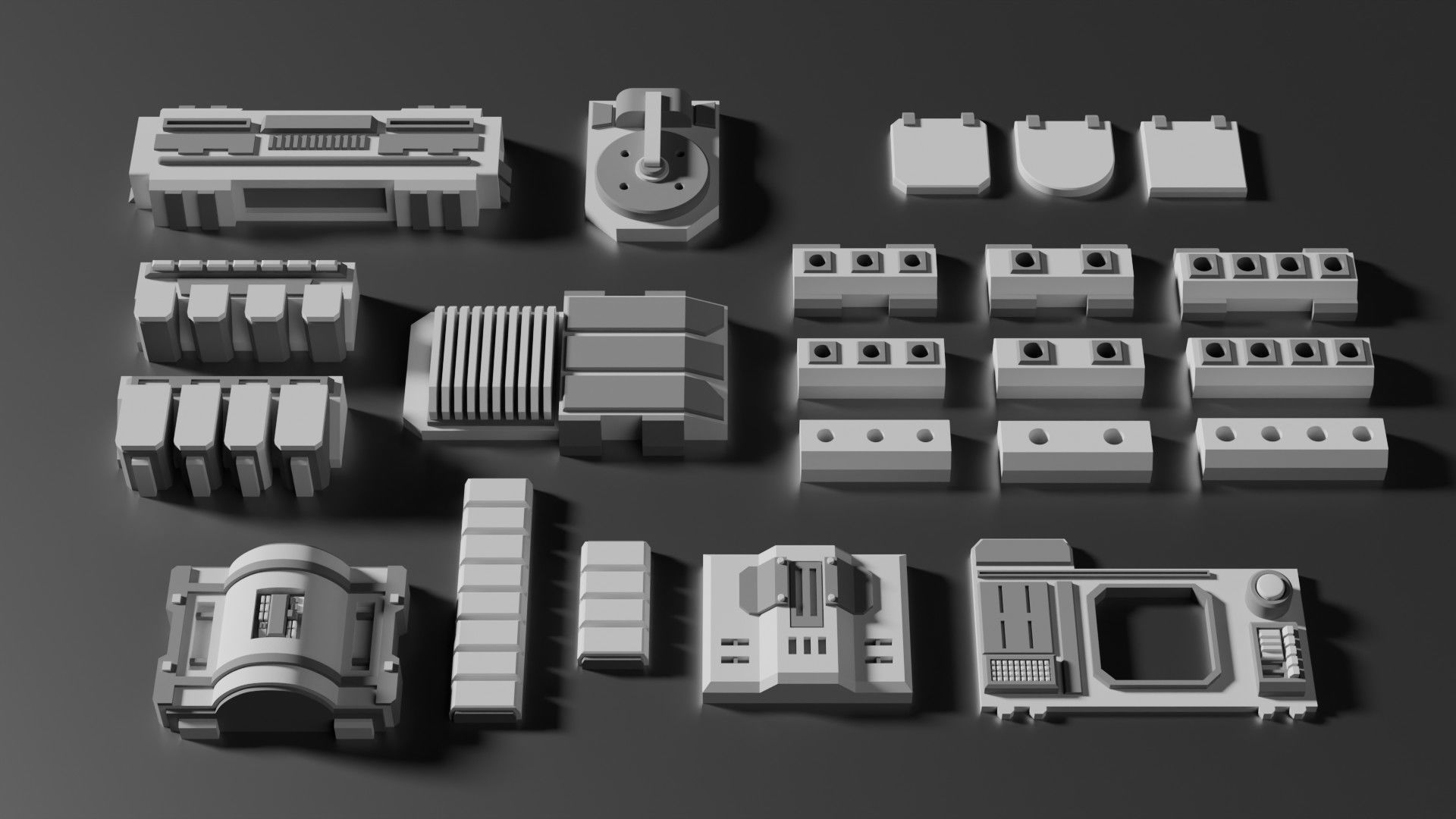 Sci-Fi Greebles Pack 3 3D model_5