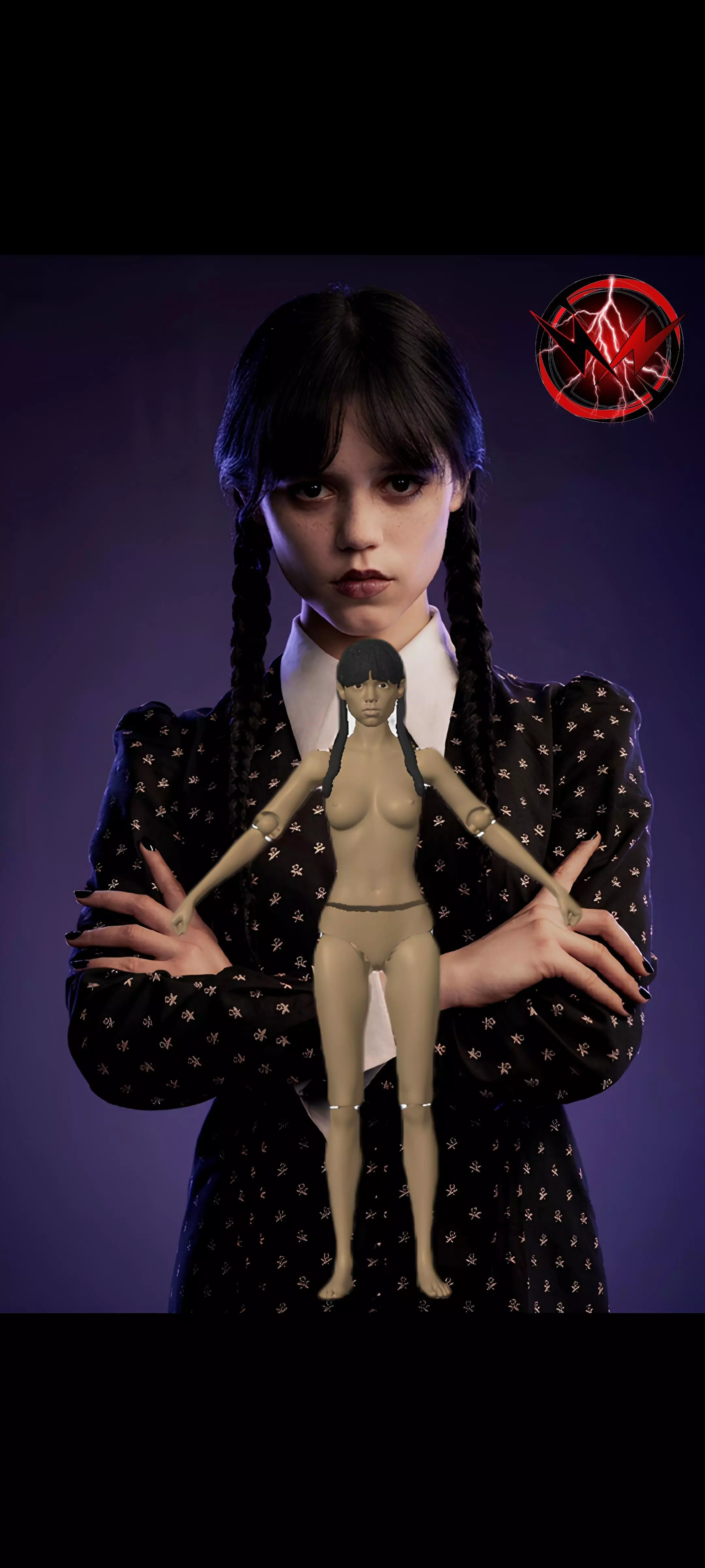 Wednesday Addams - Jenna Ortega 3D print model_0