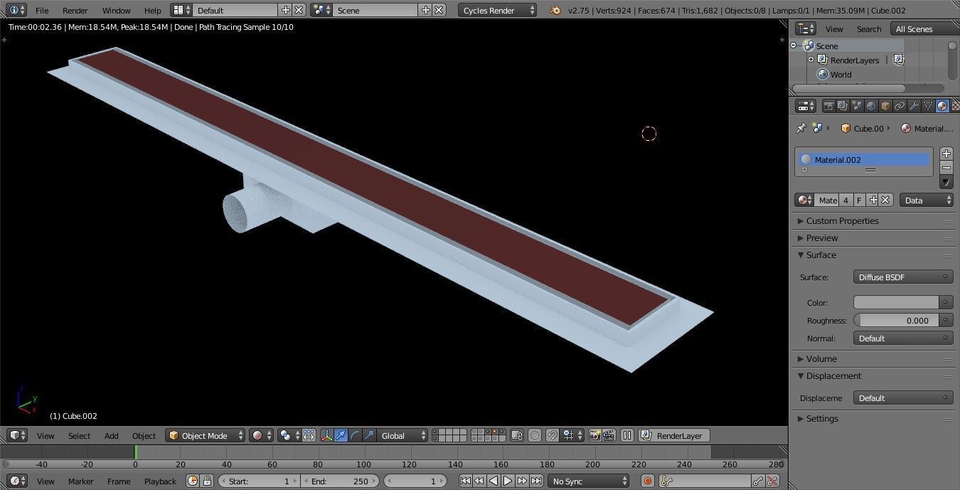 shower drains pack many formats 3D model_14