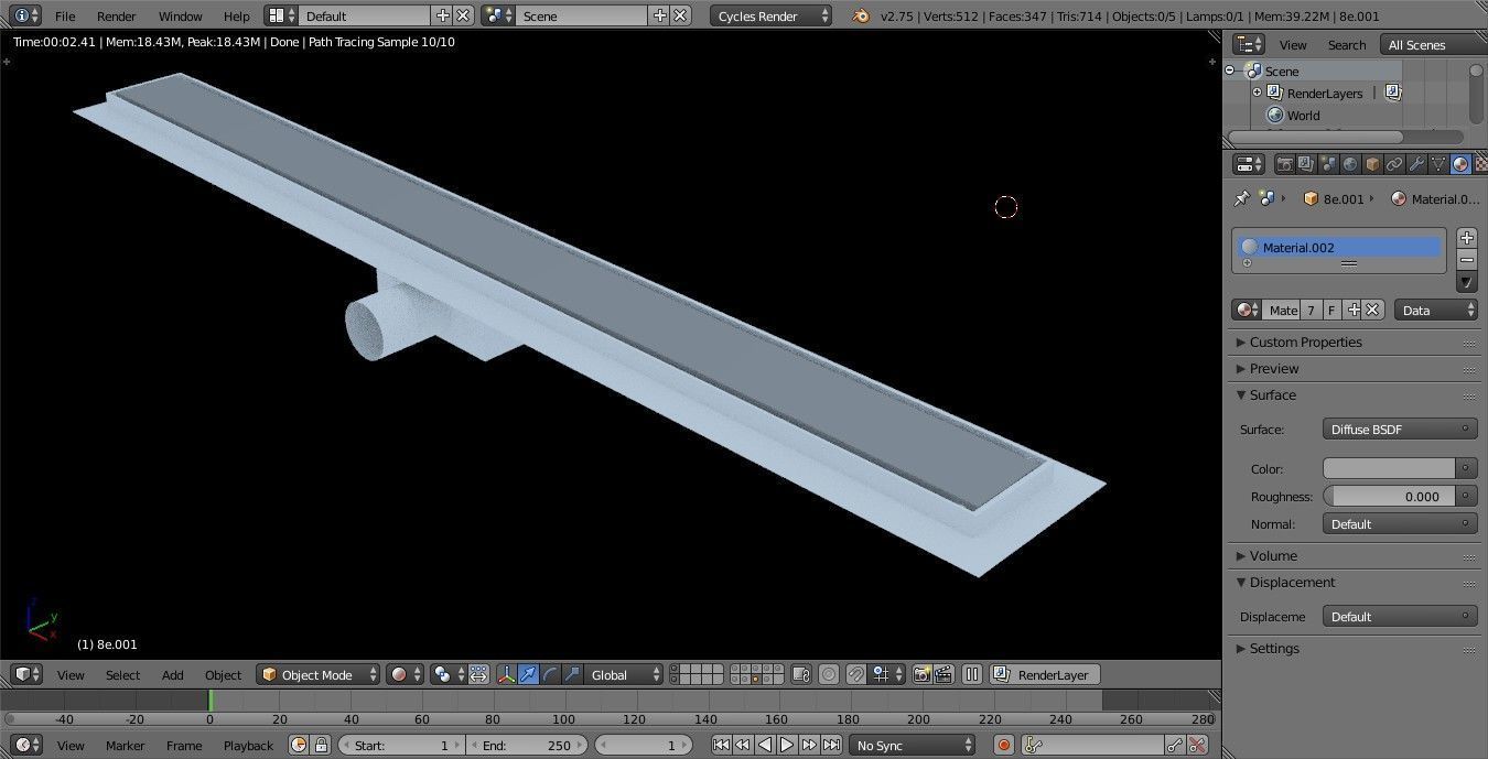 shower drains pack many formats 3D model_23